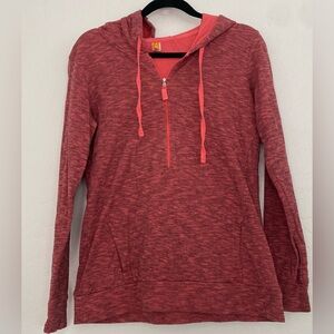 Lucy hoodie sweatshirt womens medium Red activewear pullover Gym & Casual wear